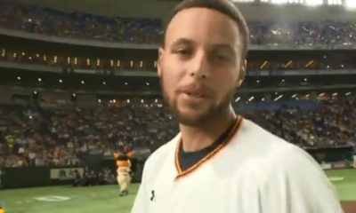 MLB: Steph Curry shines during his visit to Japan