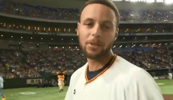 MLB: Steph Curry shines during his visit to Japan