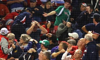 MLB: Fan of flying racket hit