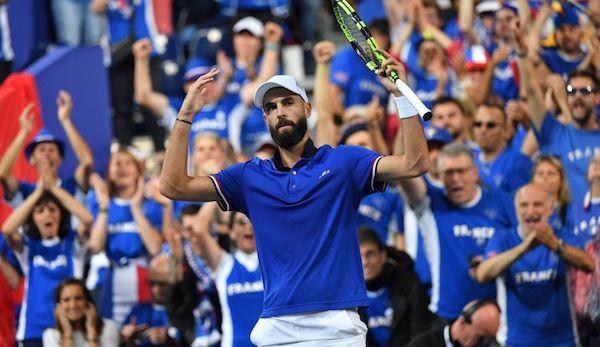 Davis Cup: Semi-final: defending champion France leads clearly