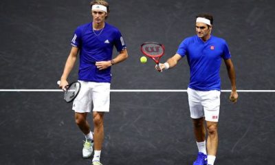 Laver Cup: Double Federer/Zverev lose lead to team world