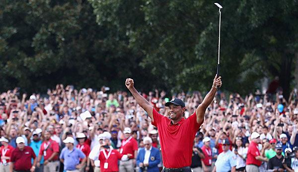 Golf: Woods wins first golf tournament since 2013