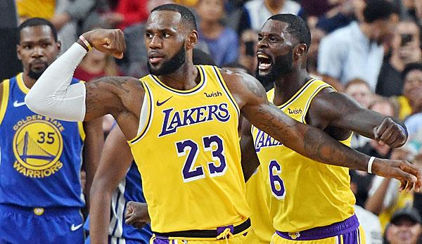 NBA: Warriors beaten! LeBron inspires the Lakers