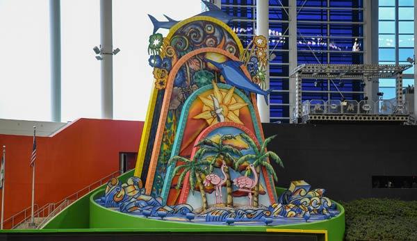 MLB: Miami: Controversial stadium sculpture comes away