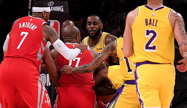 NBA: Tumults and 3 ejections! Lakers lose to Rockets