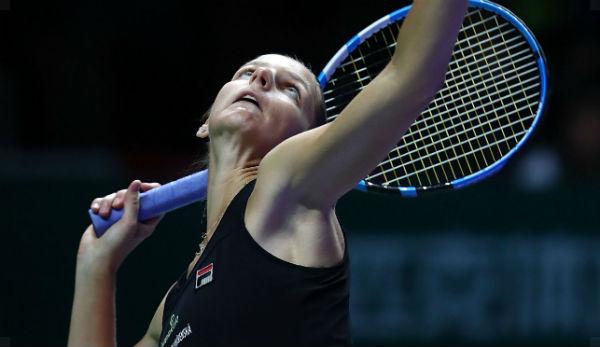 WTA finals: Karolina Pliskova is the first semi-finalist to be determined