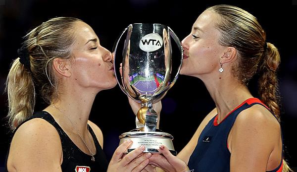 WTA Finals: Kristina Mladenovic and Timea Babos win title in Singapore