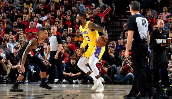 NBA: Lakers gamble away almost 20-point lead - tremble victory in Portland!