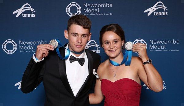 ATP/WTA: Ashleigh Barty and Alex de Minaur win Newcombe Medal