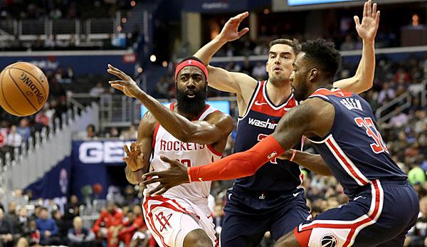 NBA: Despite 54 points from Harden - Rockets lose OT thriller in Washington!