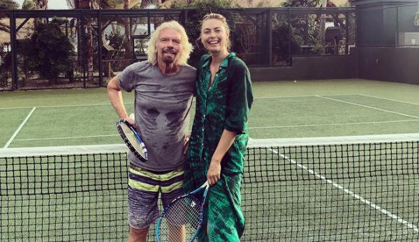 WTA: Sharapova makes Richard Branson fit for the Necker Cup